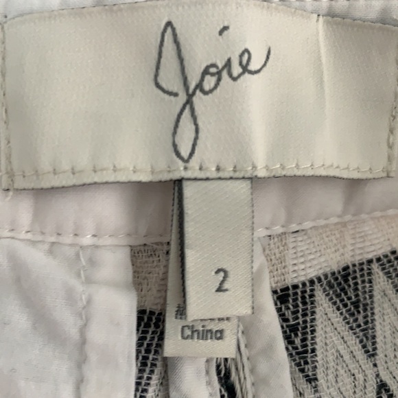 Joie tribal print linen shorts size 2 - Picture 3 of 4